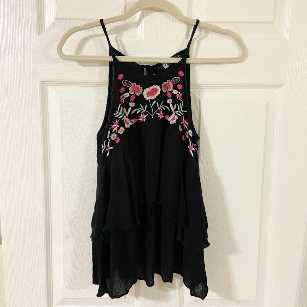 Floral embroidered blouse